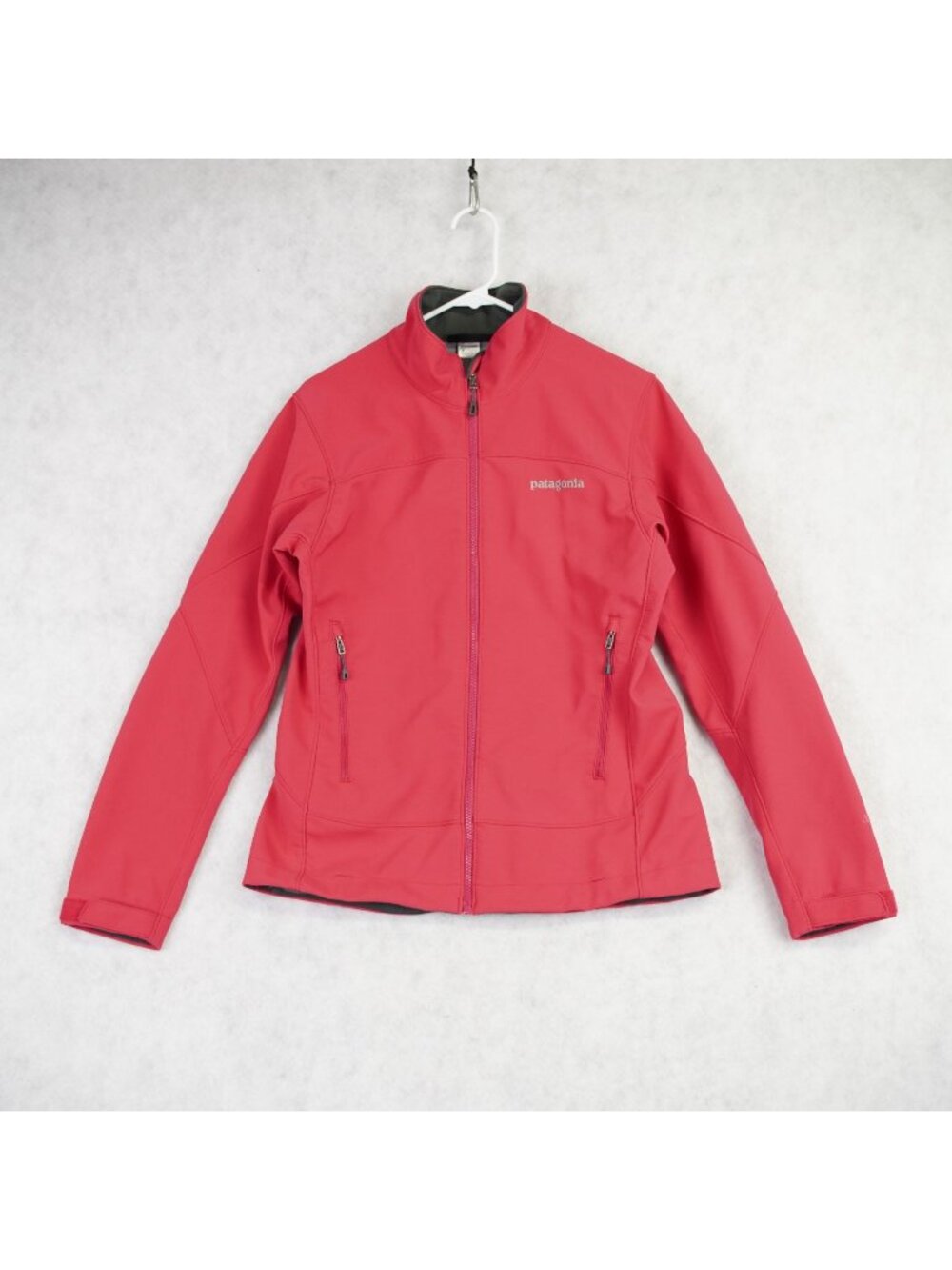Patagonia Adze Polartec Windbloc Softshell Full Zip Jacket Womens M Red Outdoor